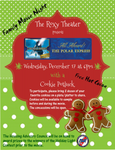 The Roxie Theater presents a Movie with a Cookie Potluck