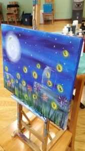 paint night canvas
