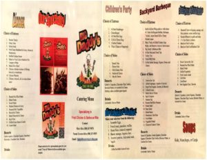 big daddys menu