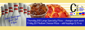 Pizza and Bowling specialbanner