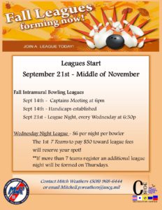 fall bowling league